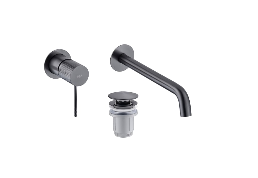 Pack grifo de lavabo empotrado Imex Génova + Válvula click-clack principal 5