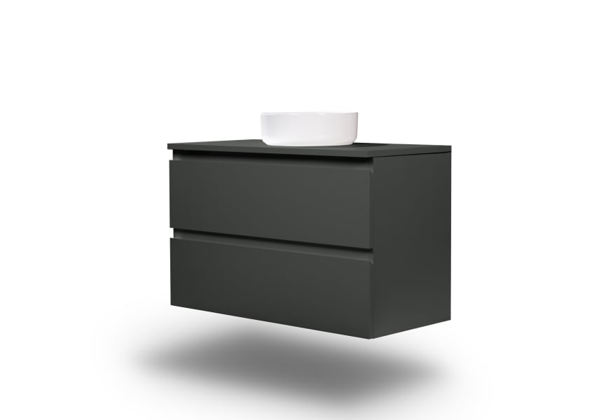 Mueble de baño MDF lacado con encimera de madera Vilma Bruntec principal 14