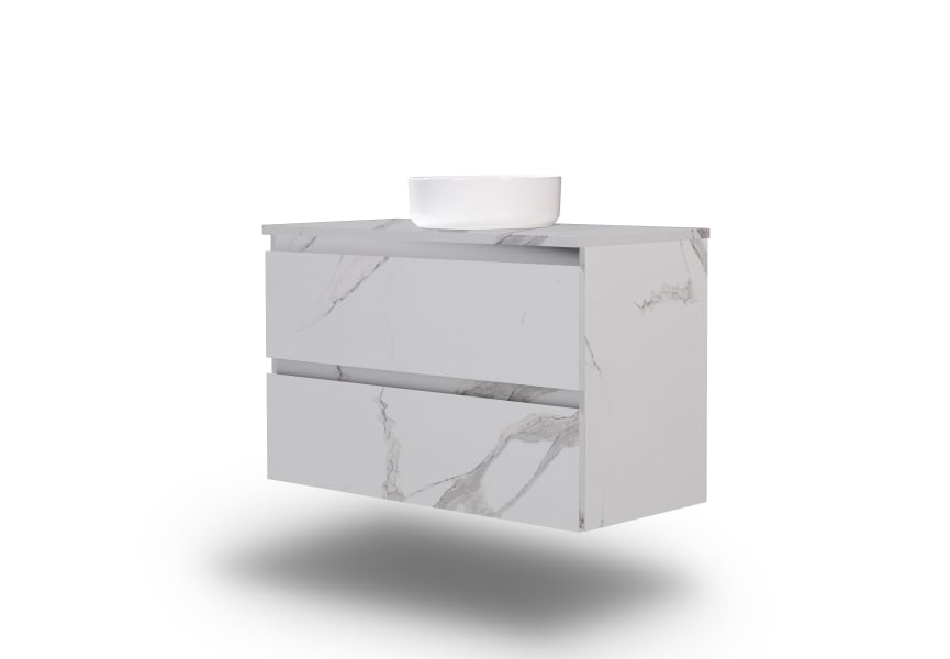 Mueble de baño MDF lacado con encimera de madera Vilma Bruntec principal 19