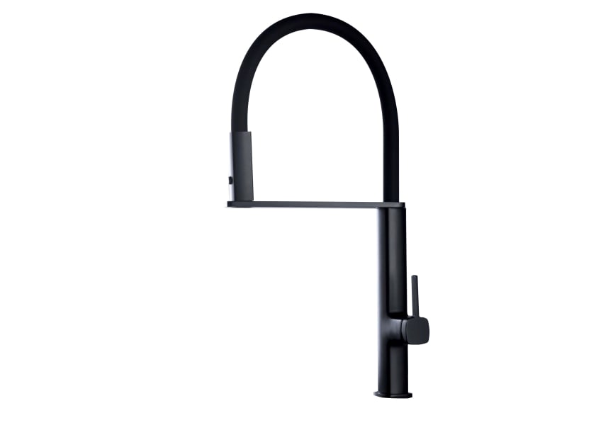 Llave Monomando Cocina Profesional Grifo Extraíble Negro – Dechaus