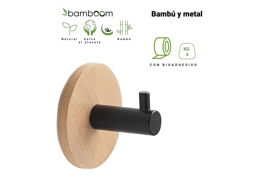 Conjunto de Perchas de baño Juncos Gedy detalle 1