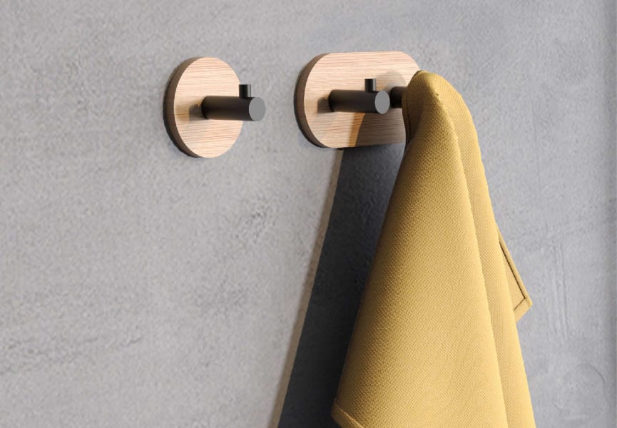 Conjunto de Perchas de baño Juncos Gedy ambiente 3