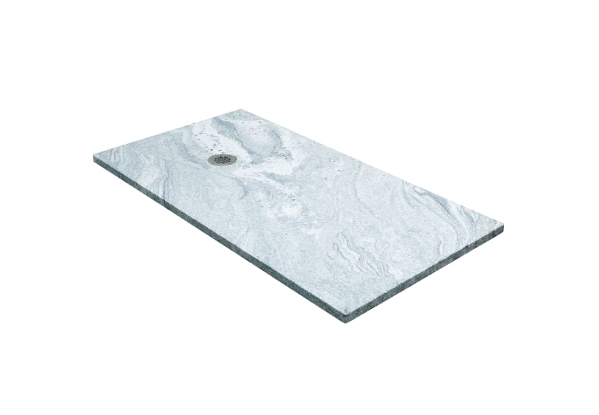 Plato de ducha Granito natural Salone Bruntec detalle 1