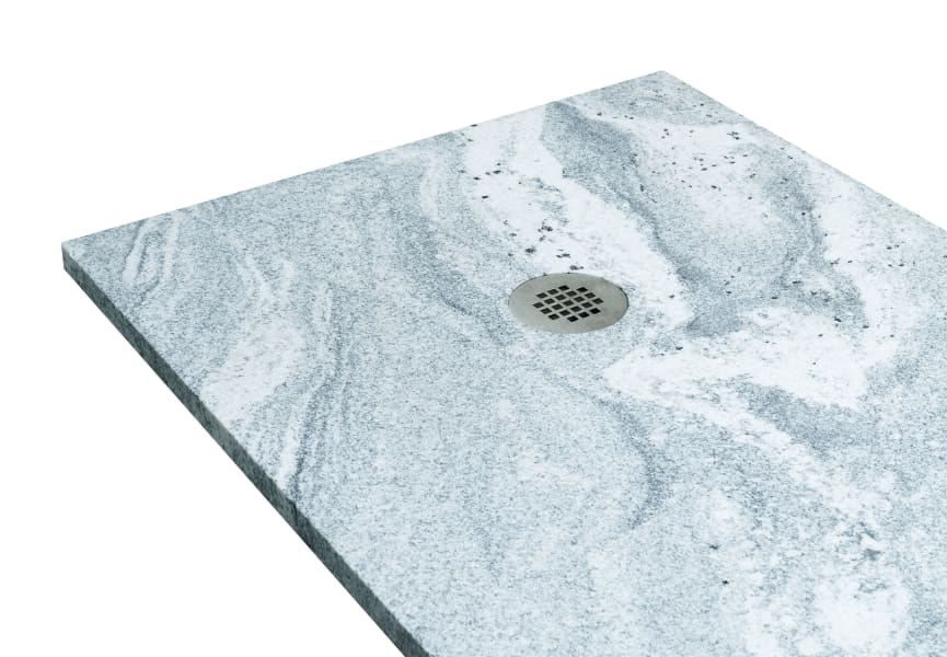 Plato de ducha Granito natural Salone Bruntec detalle 3