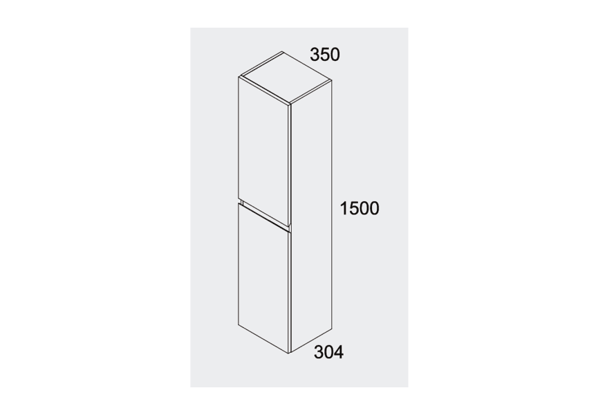 Columna de baño Zeus Bruntec croquis 2