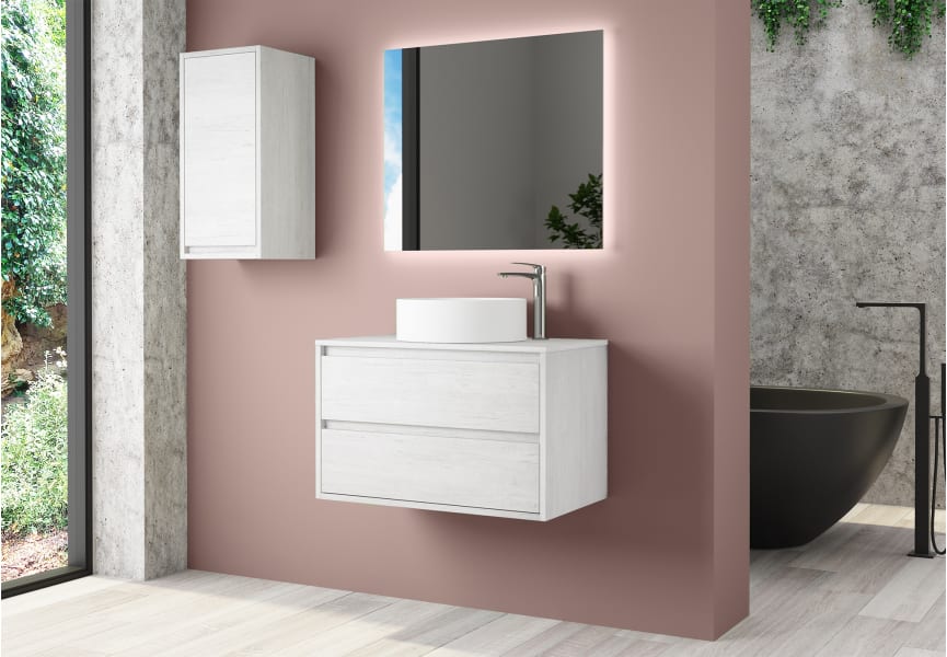 Mueble de baño con encimera de Solid Surface Coban Bruntec