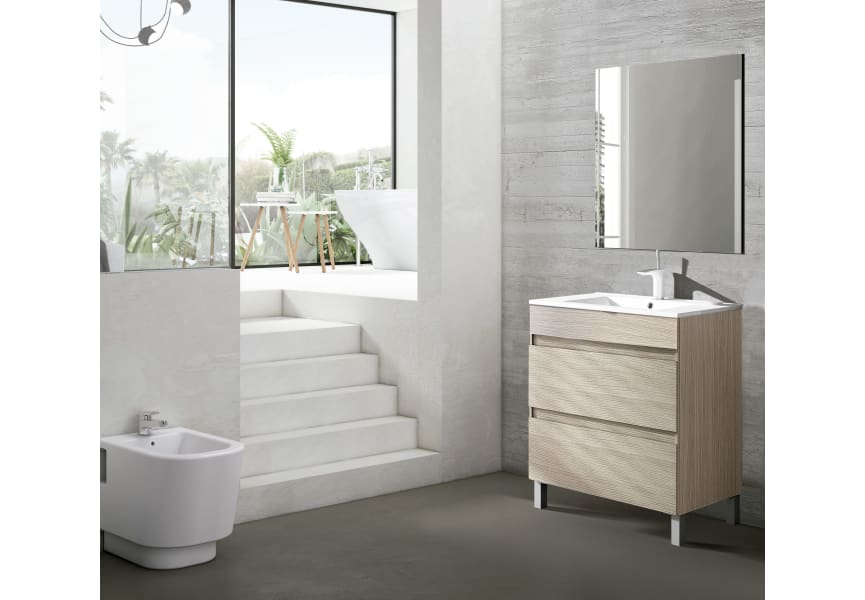 Conjunto Mueble de baño Viso Bath con lavabo Solid y cajonera