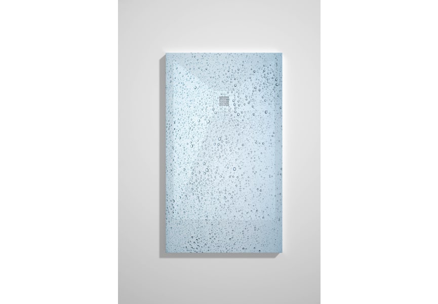 Platos de ducha de resina decorados Design 3D Azul Bruntec opción 9