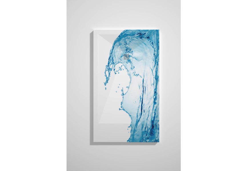 Platos de ducha de resina decorados Design 3D Azul Bruntec opción 8