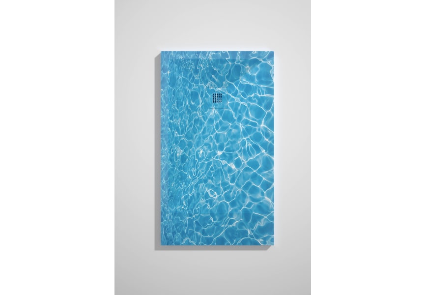 Platos de ducha de resina decorados Design 3D Azul Bruntec opción 7