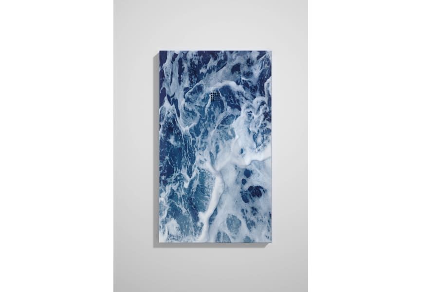 Platos de ducha de resina decorados Design 3D Azul Bruntec opción 10