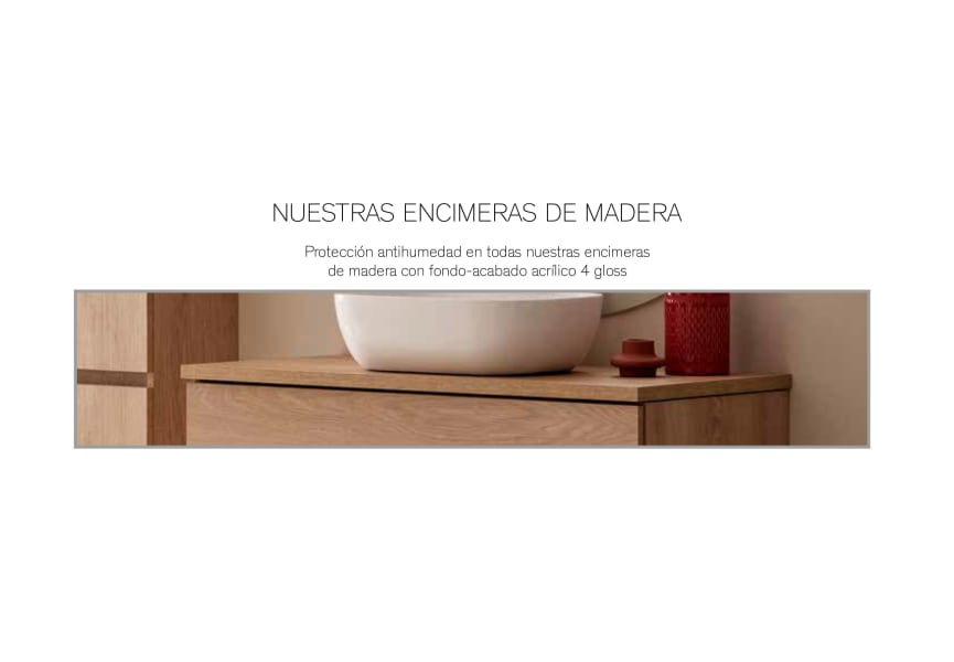 Lavabo Encimera Etna para Mueble de Baño