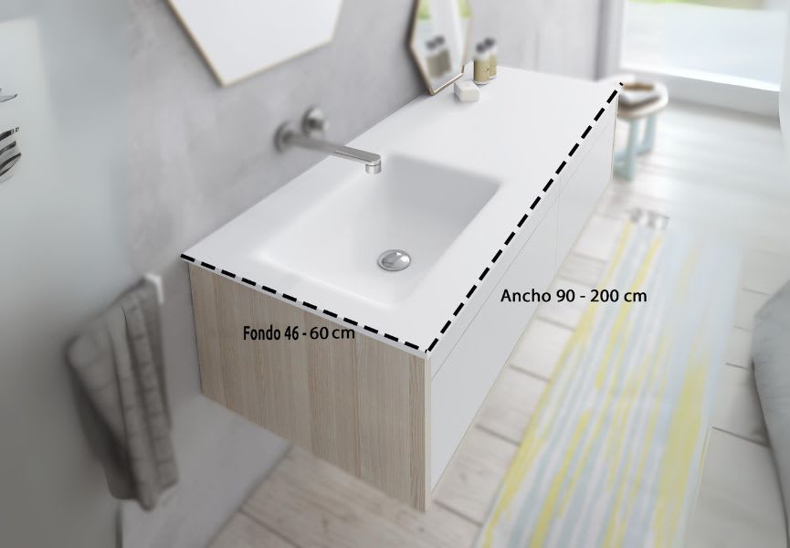 Lavabo encastrado Italia Bruntec croquis 1
