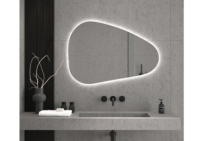 Espejo irregular luz LED Arequipa de Eurobath principal 3