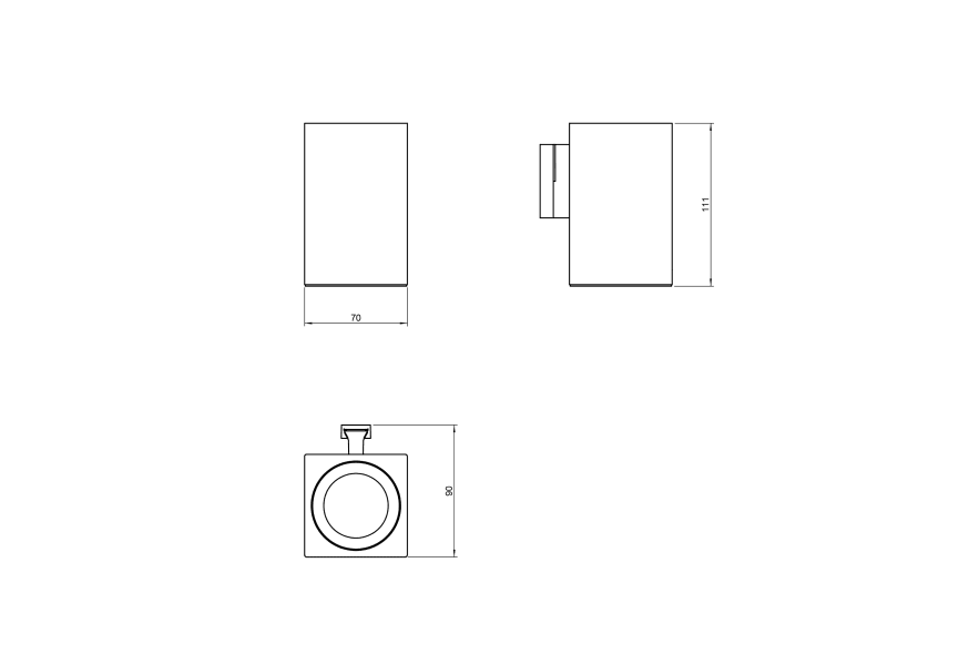 Portacepillos de baño Metric Cosmic croquis 2