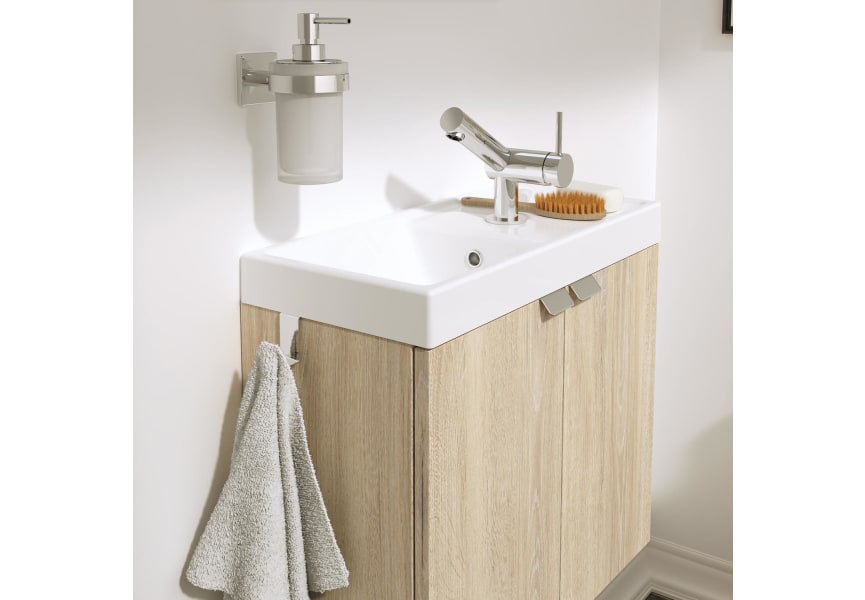 Accesorios de baño serie Duo Square cromo de Bath+ (Adhesivos)