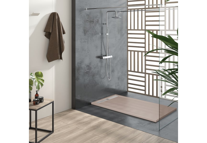Plato de ducha de resina Design Stile Bruntec Ambiente 5