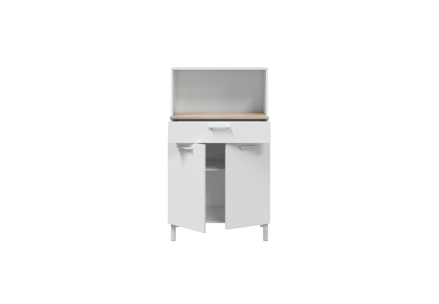 Auxiliar de cocina con encimera roble canadian Fast Bruntec detalle 1