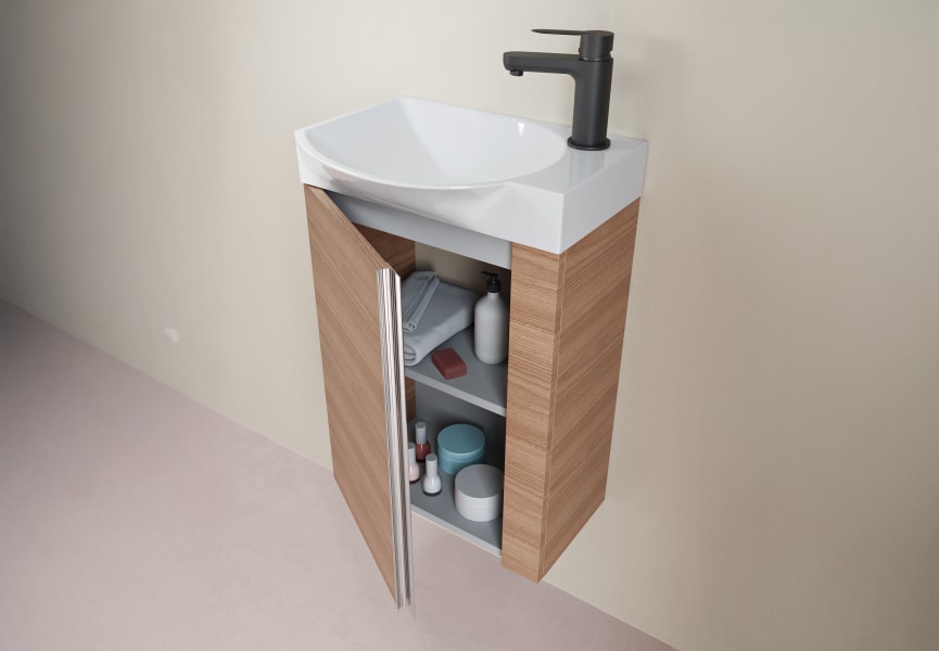 Conjunto completo mueble de baño fondo reducido 34 cm Elegance Royo detalle 8