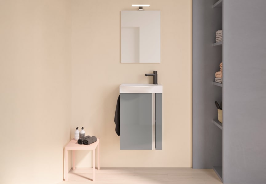 Conjunto completo mueble de baño fondo reducido 34 cm Elegance Royo principal 1