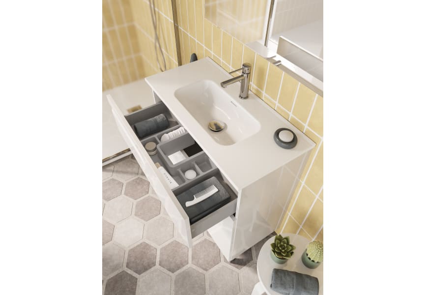 Conjunto mueble de baño fondo reducido 39 cm Vitale Royo detalle 10