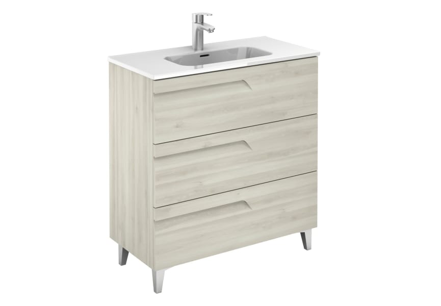 Conjunto mueble de baño fondo reducido 39 cm Vitale Royo 3D 14