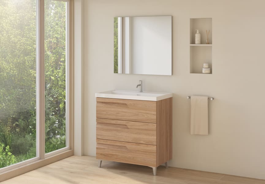 Conjunto mueble de baño fondo reducido 39 cm Vitale Royo principal 6