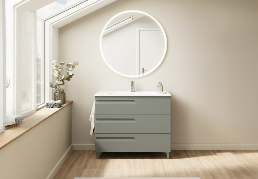 Conjunto mueble de baño fondo reducido 39 cm Vitale Royo principal 7