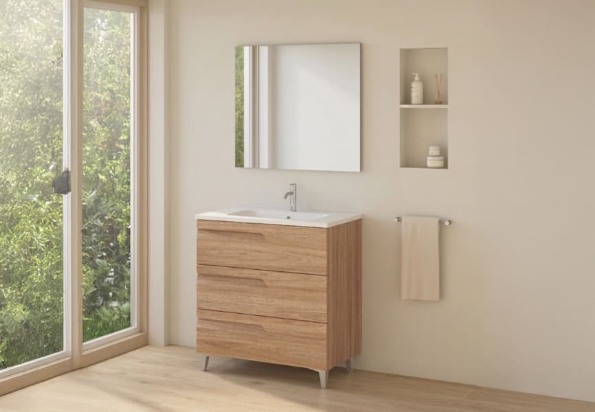 Conjunto mueble de baño fondo reducido 39 cm Vitale Royo principal 6