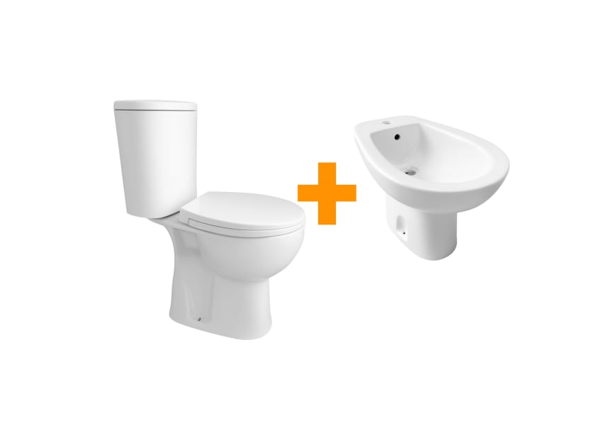 Pack Inodoro + bidé New Bolonia de Bruntec principal 1