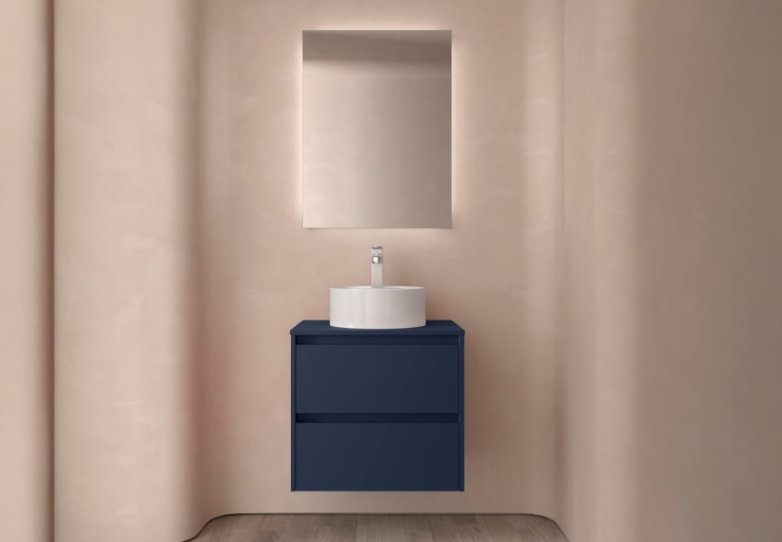 Mueble de baño con encimera de madera Noja Salgar ambiente 10