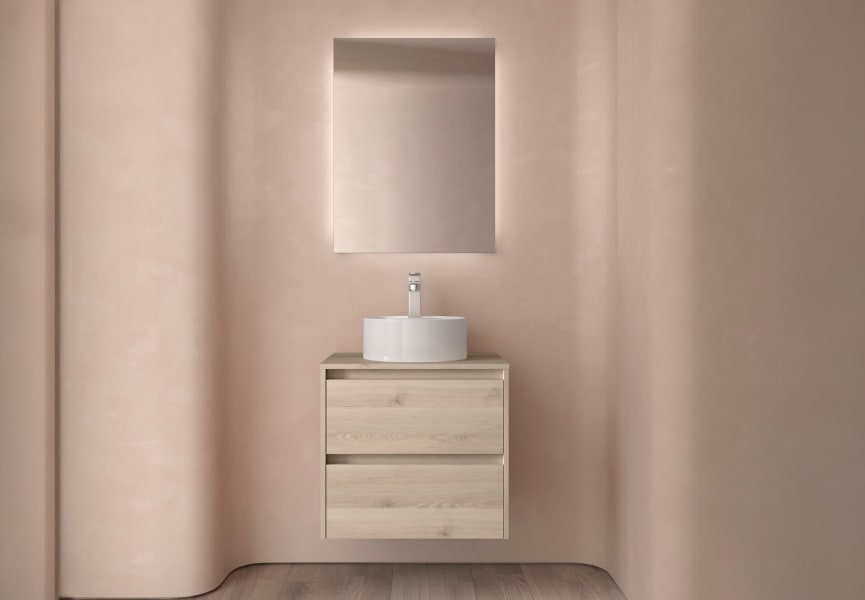 Mueble de baño con encimera de madera Noja Salgar ambiente 12