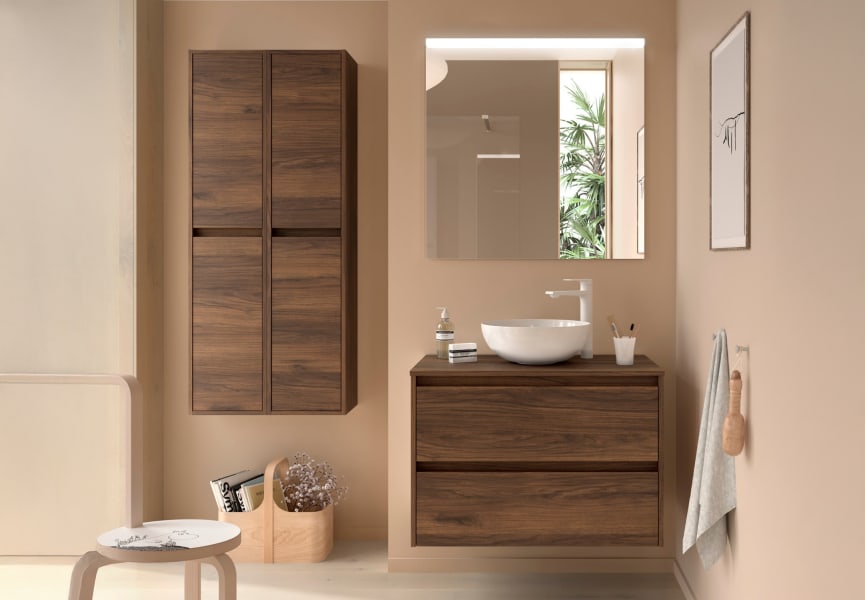 Mueble de baño con encimera de madera Noja Salgar principal 4