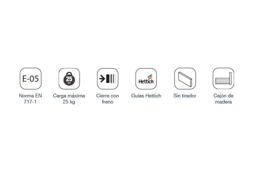Mueble de baño con encimera de madera Noja Salgar croquis 18