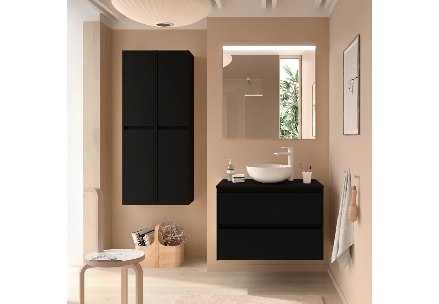 Conjunto mueble de baño con encimera de madera Noja Salgar principal 6