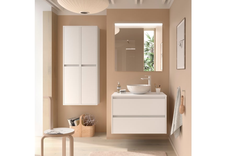 Conjunto mueble de baño con encimera de madera Noja Salgar principal 3