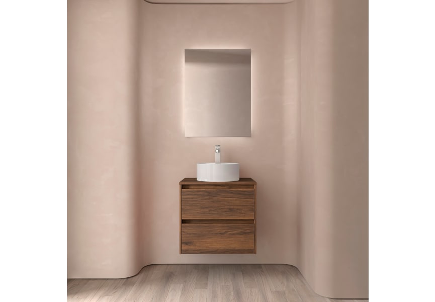 Conjunto mueble de baño con encimera de madera Noja Salgar ambiente 13