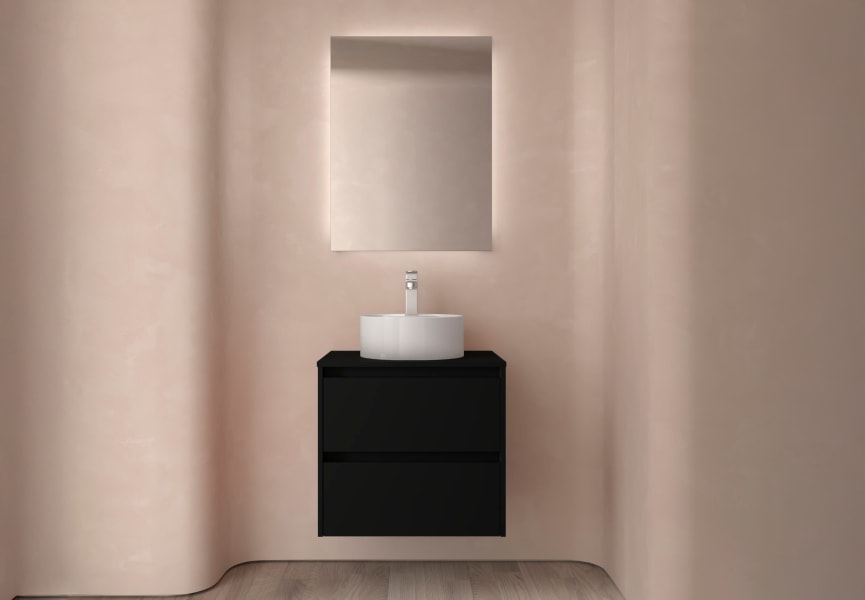 Mueble de baño con encimera de madera Noja Salgar ambiente 9