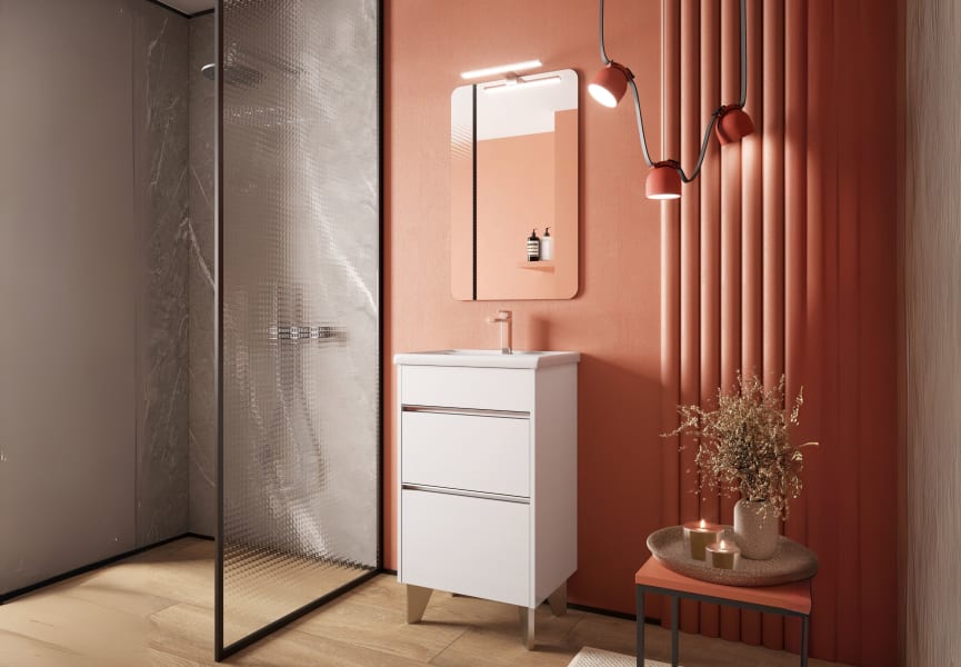 Conjunto mueble de baño fondo reducido 41cm Berna Coycama principal 1