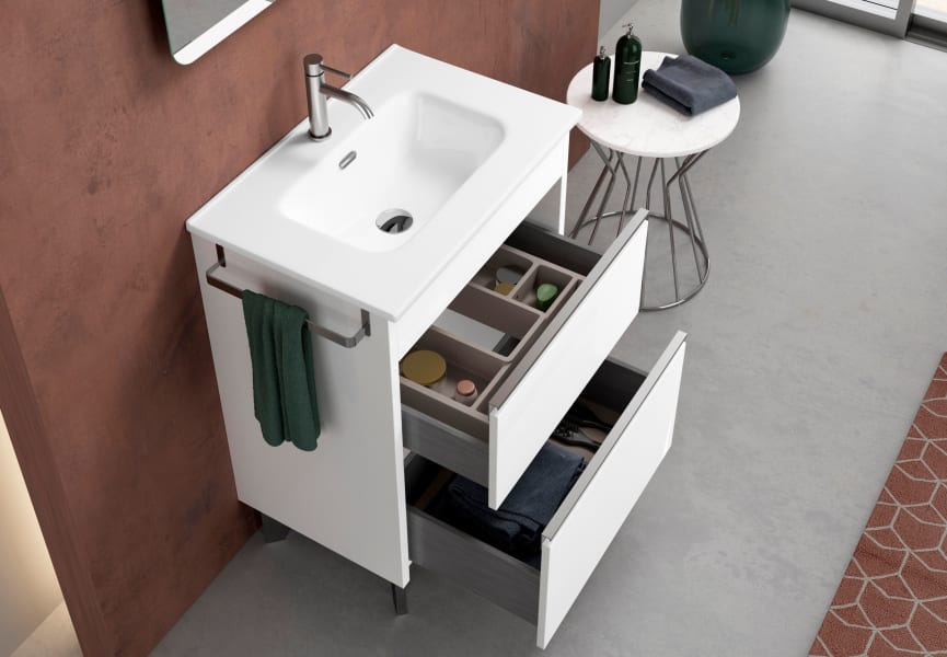 Conjunto mueble de baño fondo reducido 41cm Berna Coycama detalle 2