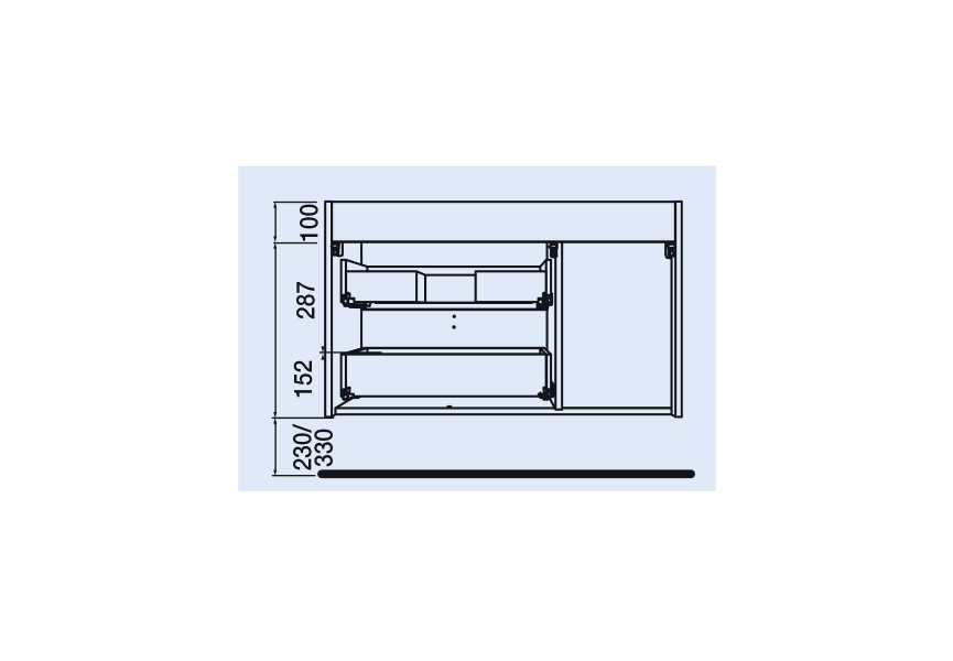 Mueble de baño Uniiq Salgar croquis 6