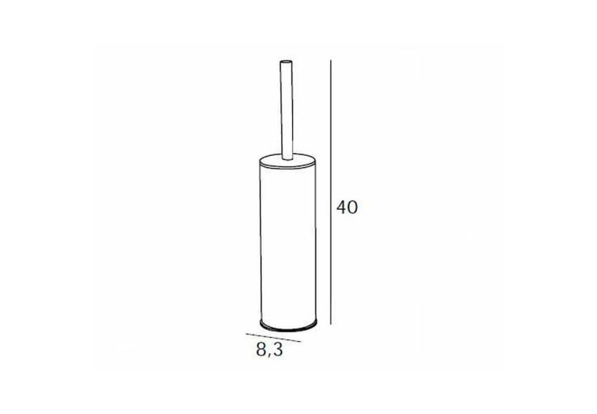 Escobillero de baño a suelo Bassic Manillons Torrent croquis 1