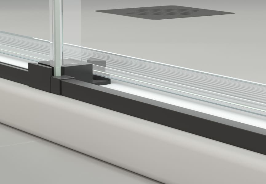 Mampara de ducha Copenhague Bruntec detalle 2