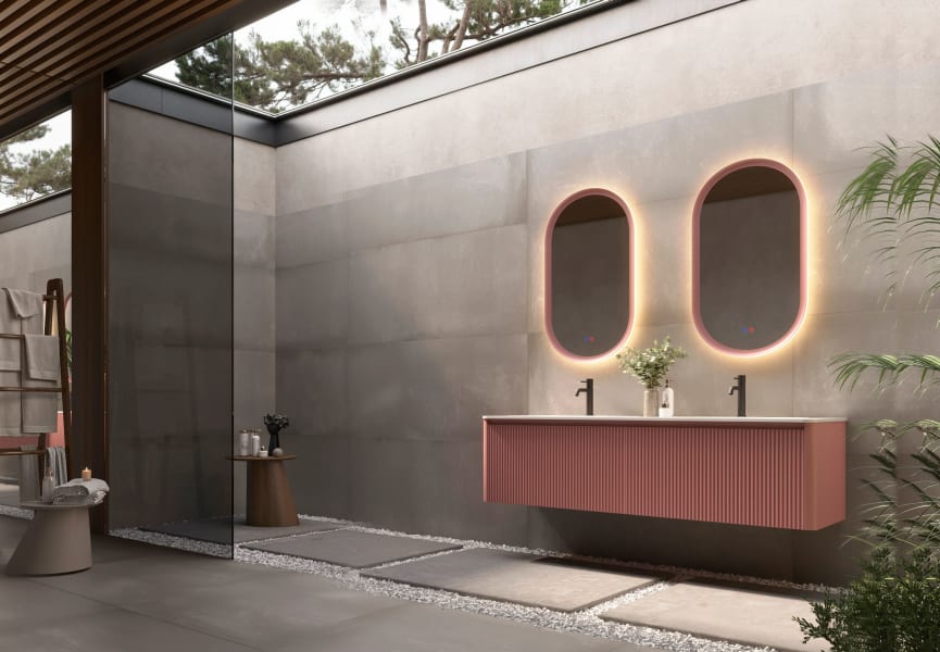 Espejo de baño con luz LED Milano Ledimex ambiente 10