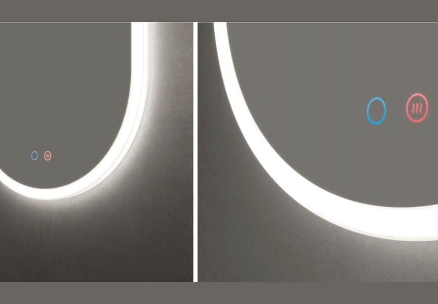 Espejo de baño con luz LED Canadá Ledimex detalle 4