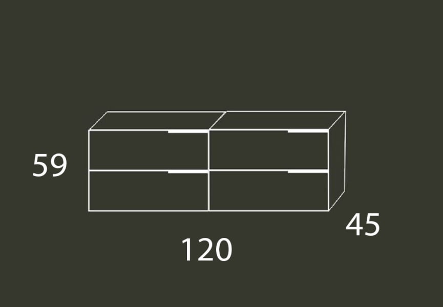 Conjunto mueble de baño Zahara Bruntec croquis 3