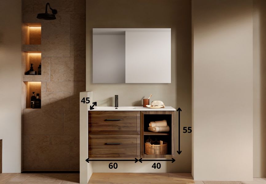 Mueble de baño Delta Viso croquis 14