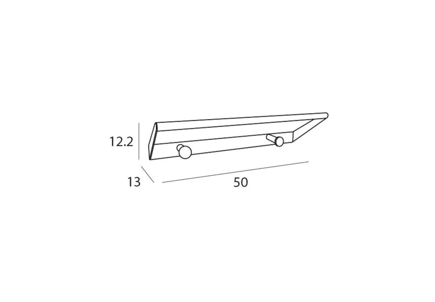 Toallero múltiple de baño Luxor Manillons Torrent croquis 1