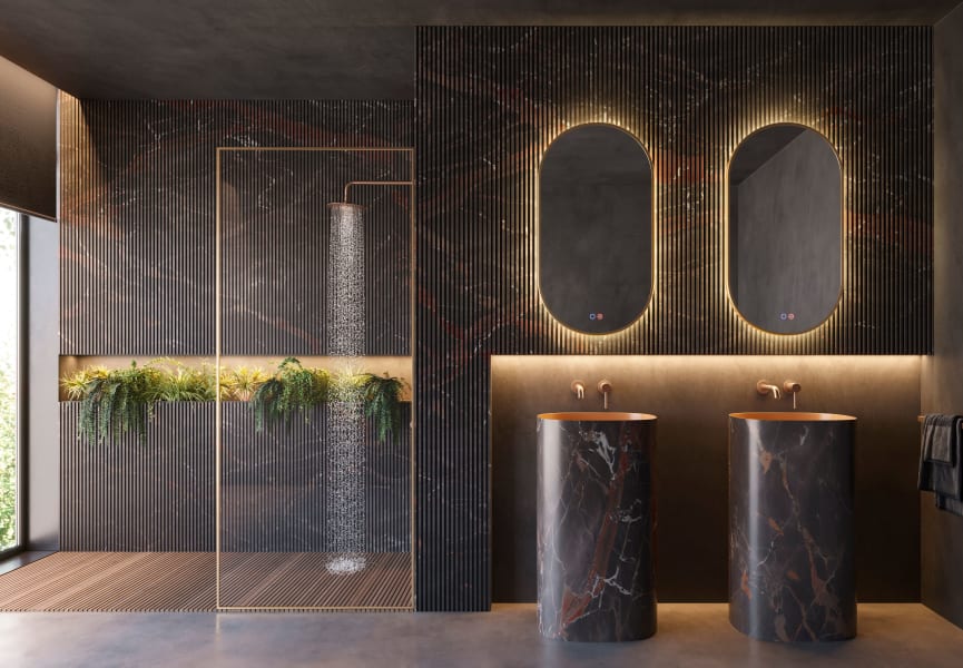 Espejo de baño con luz LED Tokyo Ledimex ambiente 7