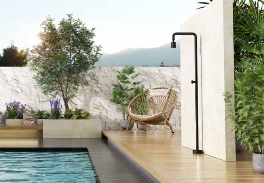 Grifo de ducha exterior Pool de Imex ambiente 14